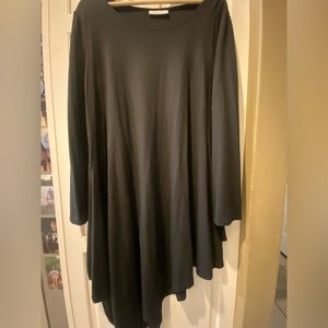 Bryn Walker asymmetrical black tunic- size large